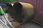 Furnace sections for Felingerrig aluminium works. Click for an enlargement.